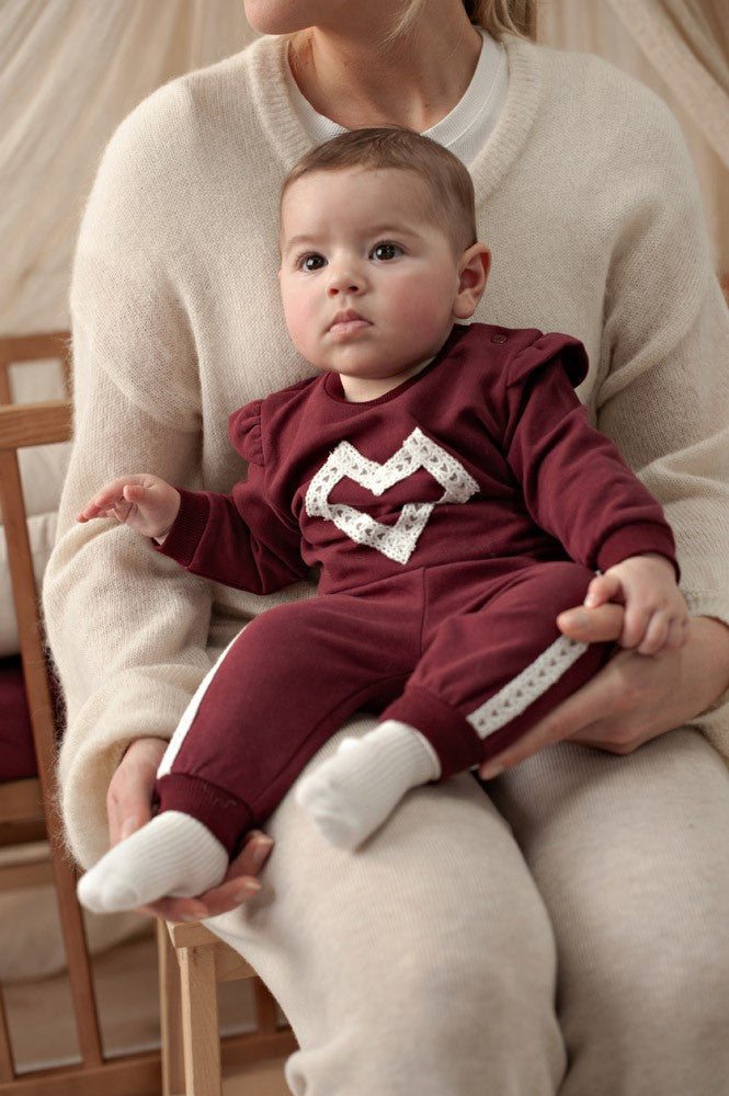 Feetje:My little love: broek bordeaux