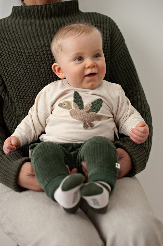 Feetje: Wiggle and waggle: Sweater offwhite melange