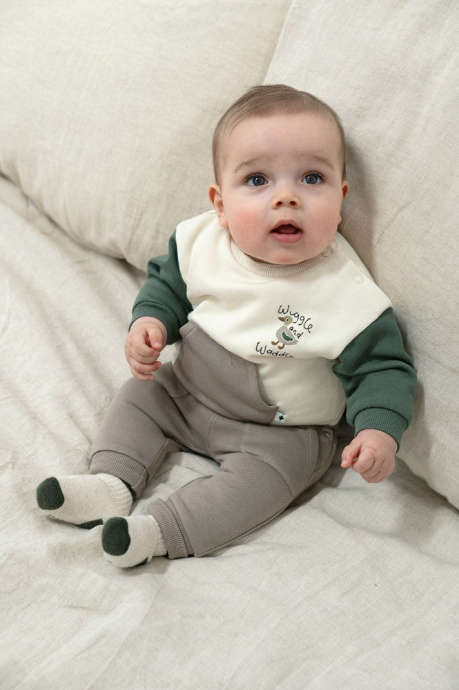 Feetje: Wiggle and waggle: pants grijsbruin