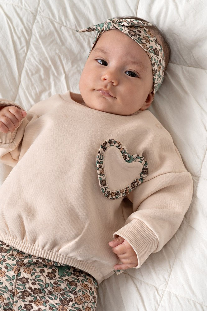 Feetje: Lucky bloombird: oversized sweater hartje