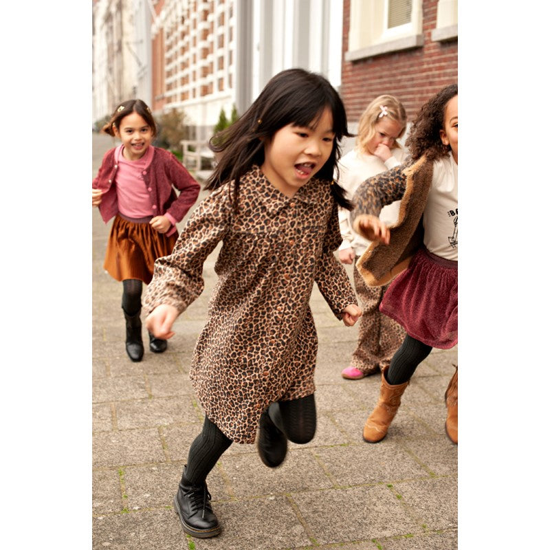 Jubel: City Chic: dress denim leopard