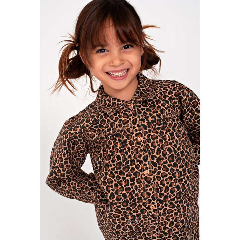 Jubel: City Chic: dress denim leopard
