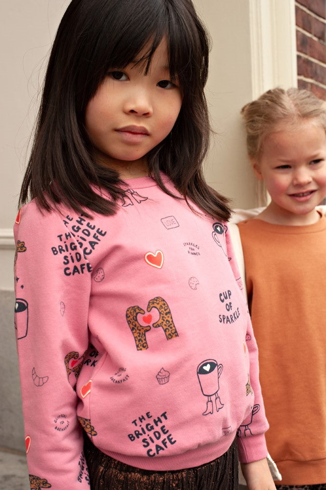 Jubel: City Chic: sweater AOP relaxed fit roze