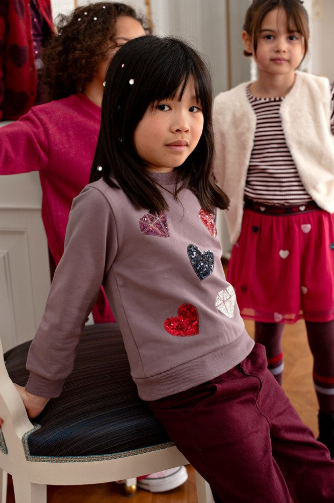 Jubel:Dailey princess: jeans broek bordeaux