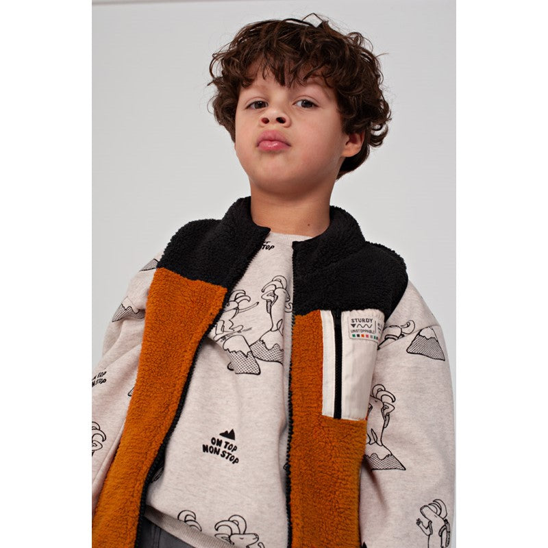 Sturdy:Mountain top: omkeerbare bodywarmer teddy