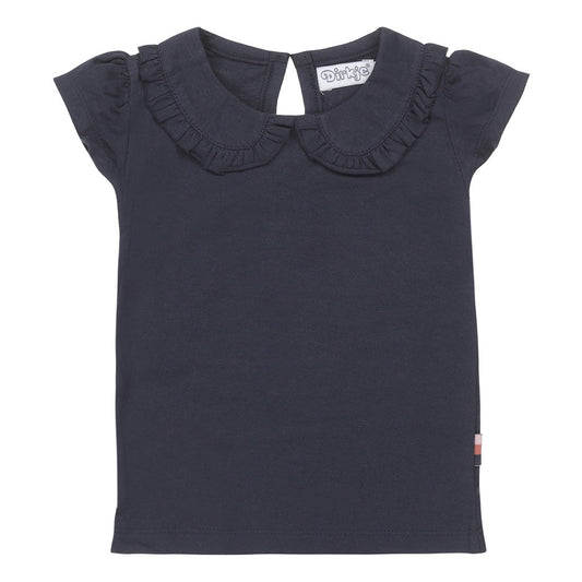 Dirkje: shirt col blauw
