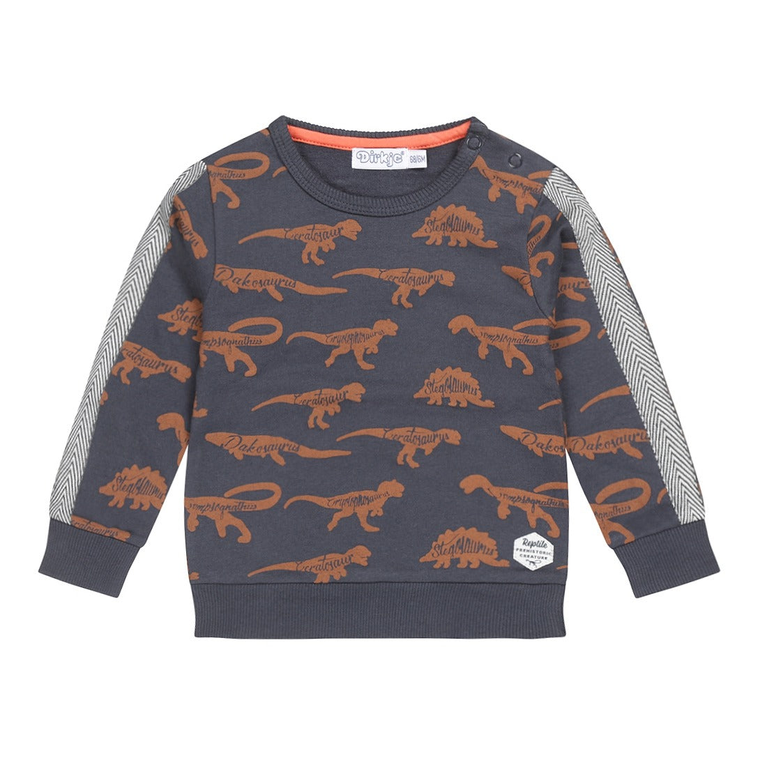 Dirkje: sweater dark blue dino's