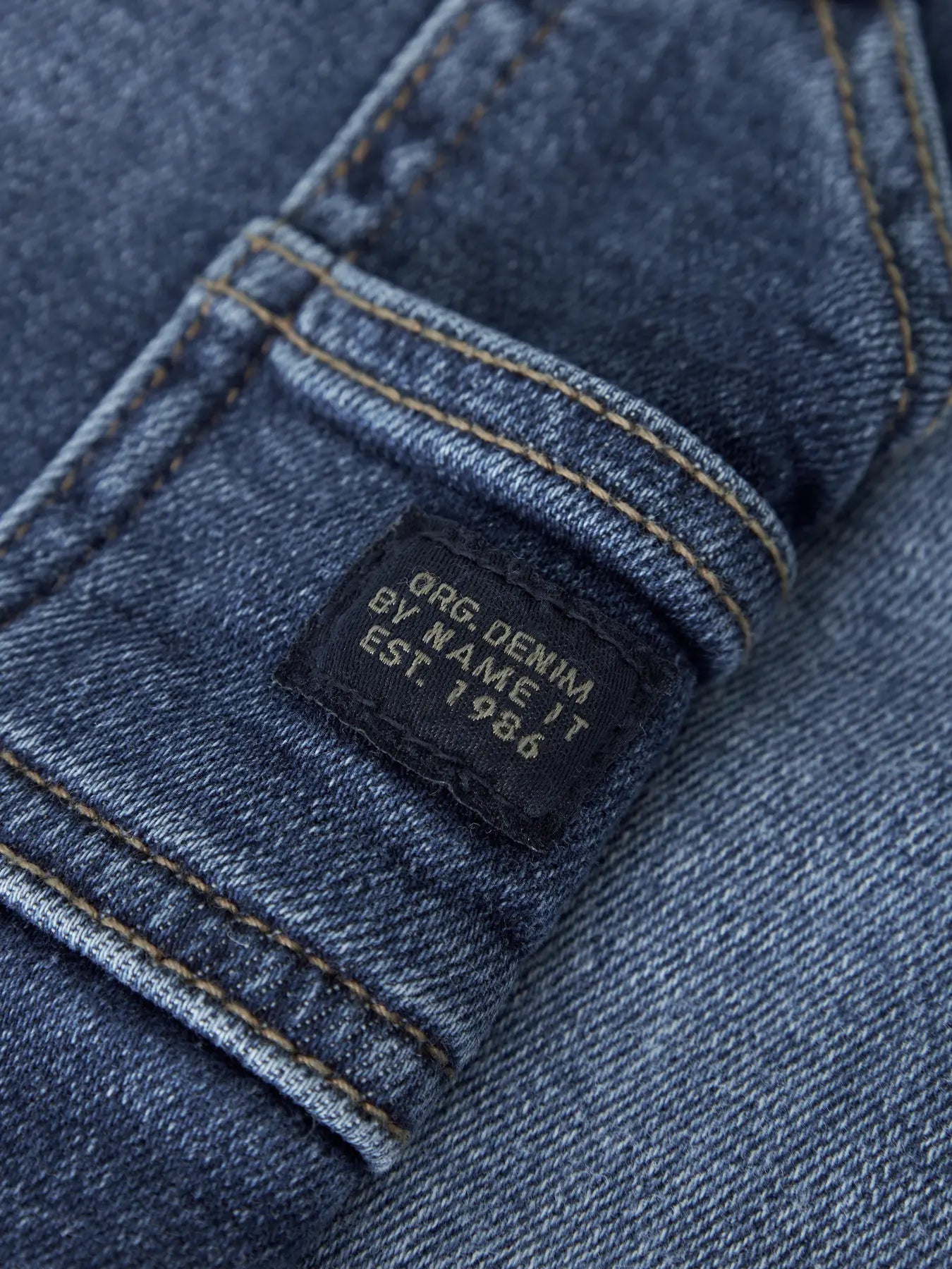 Name it:Lowie: tapered jeans skate dark blue denim