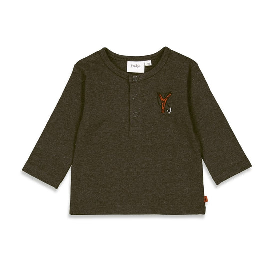 Feetje:adventure:longsleeve antraciet melange