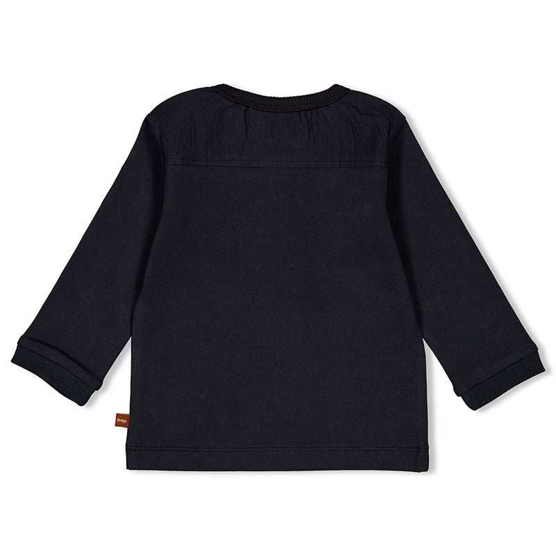 Feetje:Go fetch: longsleeve antraciet dog