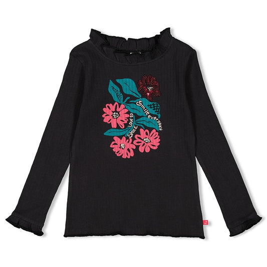 Jubel: Girls club: longsleeve antraciet