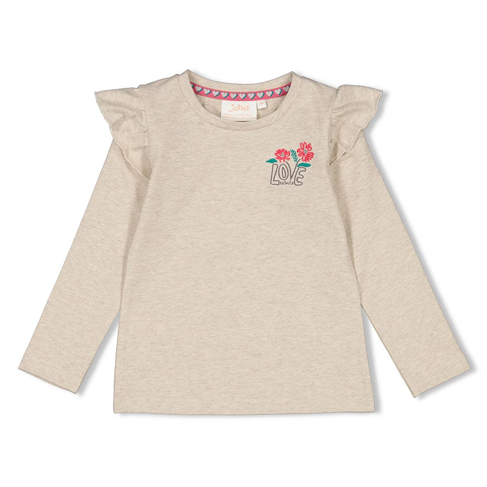 Jubel: Girls club: longsleeve grijs