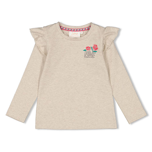 Jubel: Girls club: longsleeve grijs
