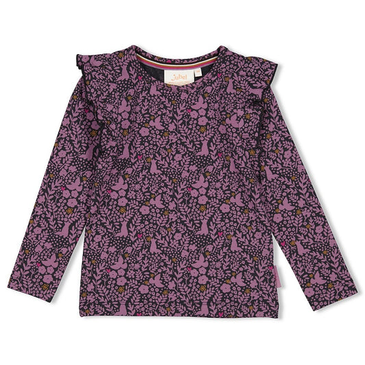 Jubel: Forest fancy: longsleeve lila dessin