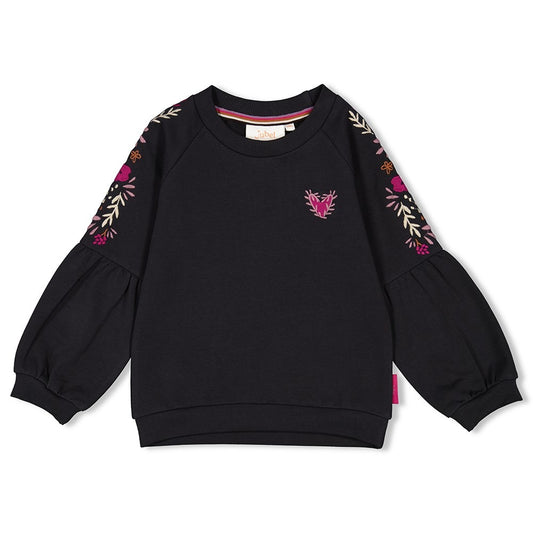 Jubel: Forest fancy: sweater anthracite hartje