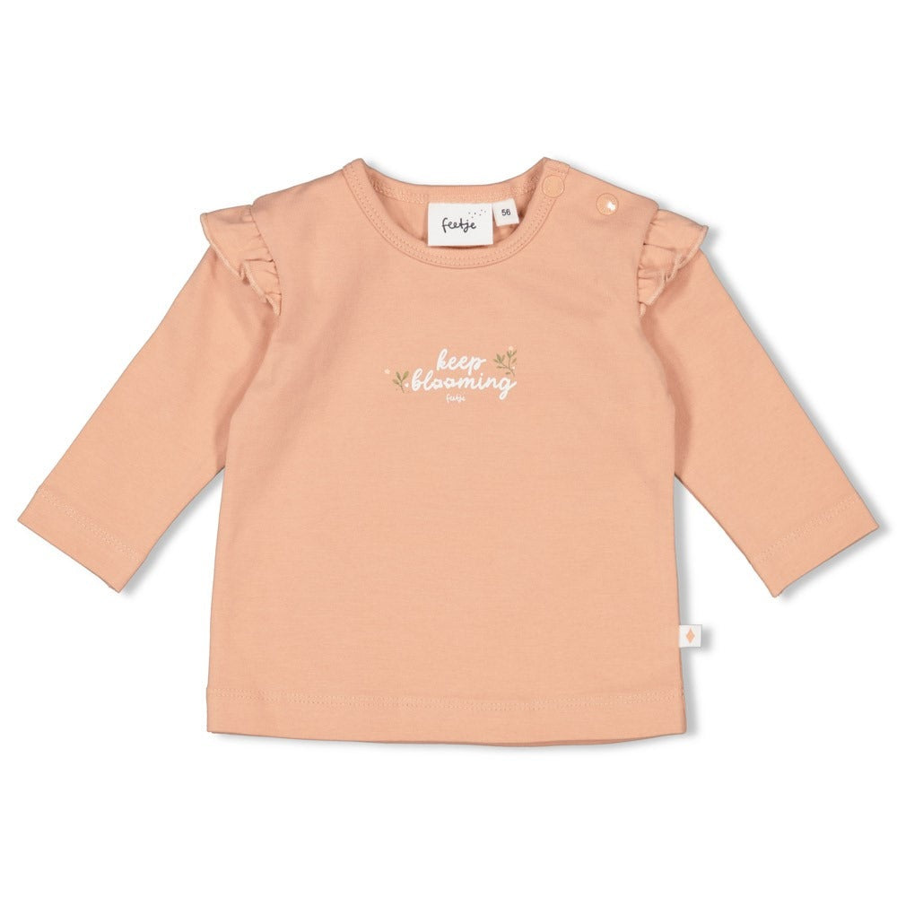 Feetje:Fields of green: longsleeve oud roze