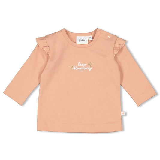 Feetje:Fields of green: longsleeve oud roze