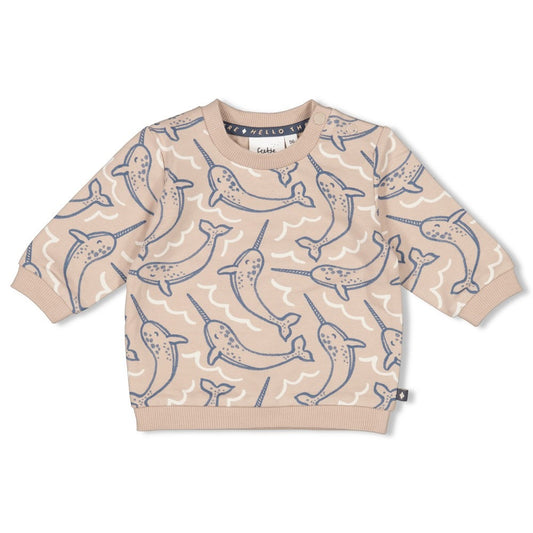 Feetje:Narwal: sweater taupe