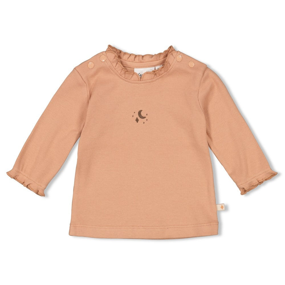 Feetje: Dancing in the Moonlight: LS terra pink rib