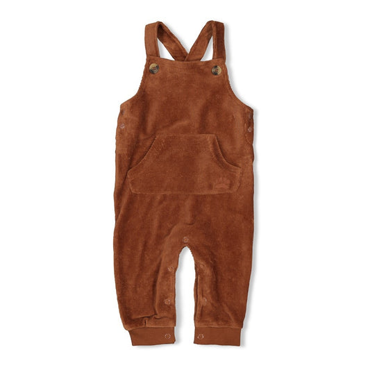Feetje:Wild World: tuinbroek velours bruin