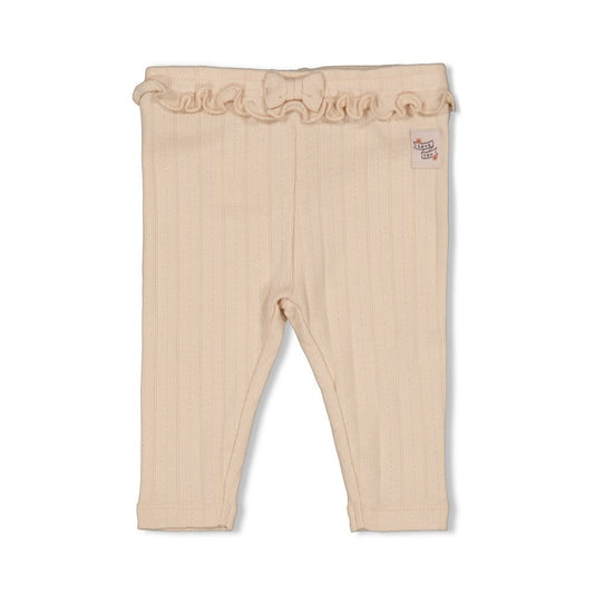 Feetje:Woodland bloom: legging rib offwhite