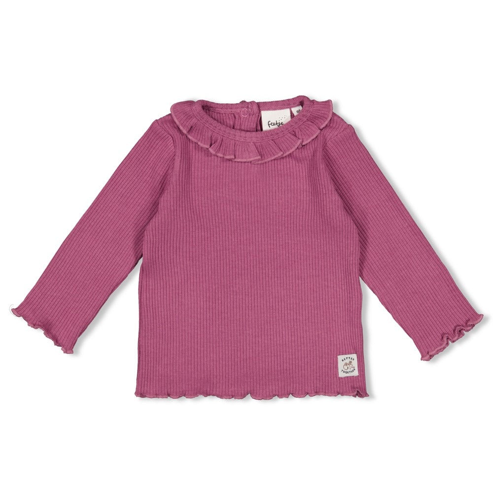 Feetje:Better together: longsleeve rib lila