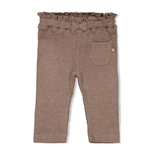 Feetje:Better together: legging rib taupe melange