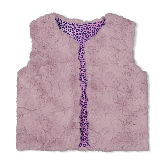 Jubel: Wild Soul: omkeerbare teddyvest Lila-panter