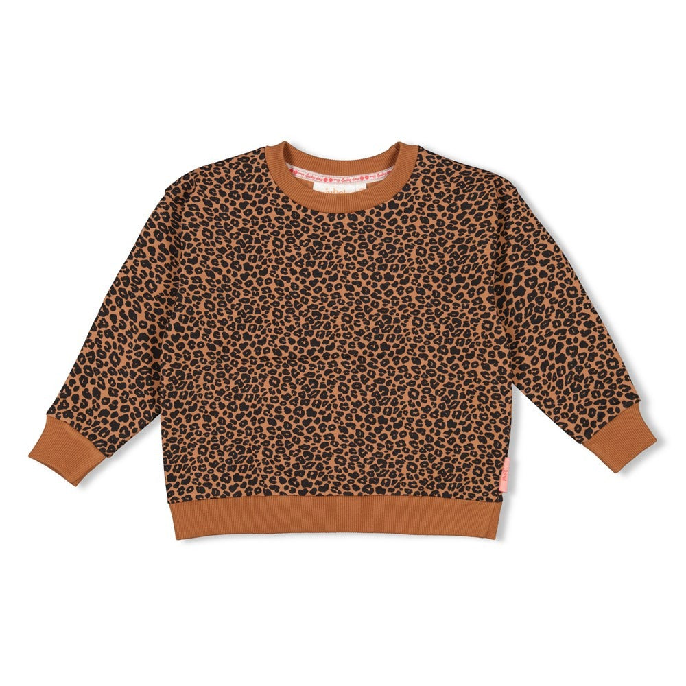 Jubel: Queen of hearts: sweater leopard brown