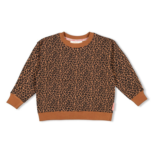 Jubel: Queen of hearts: sweater leopard brown