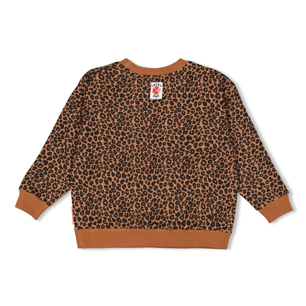 Jubel: Queen of hearts: sweater leopard brown