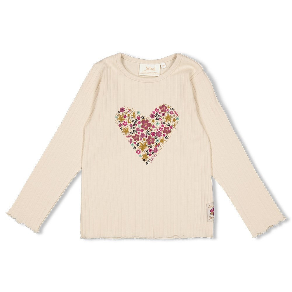 Jubel: Shine bright: LS offwhite rib