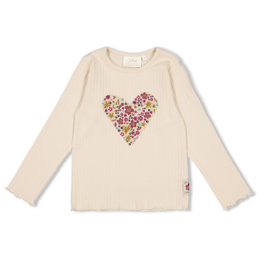 Jubel: Shine bright: LS offwhite rib