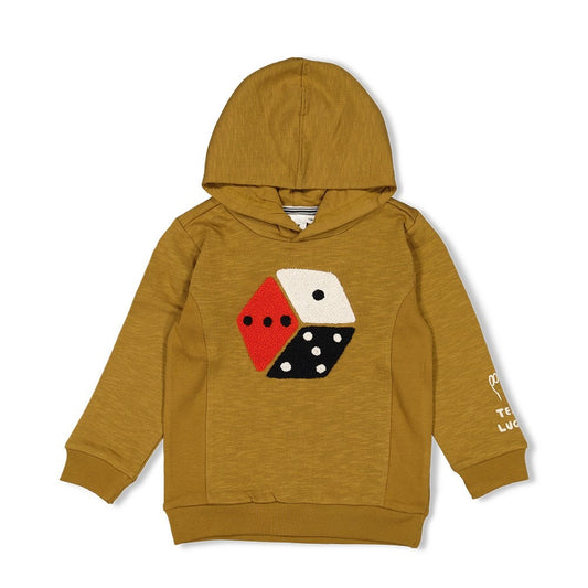 Sturdy: Couch club: hoodie dobbelstenen olijf