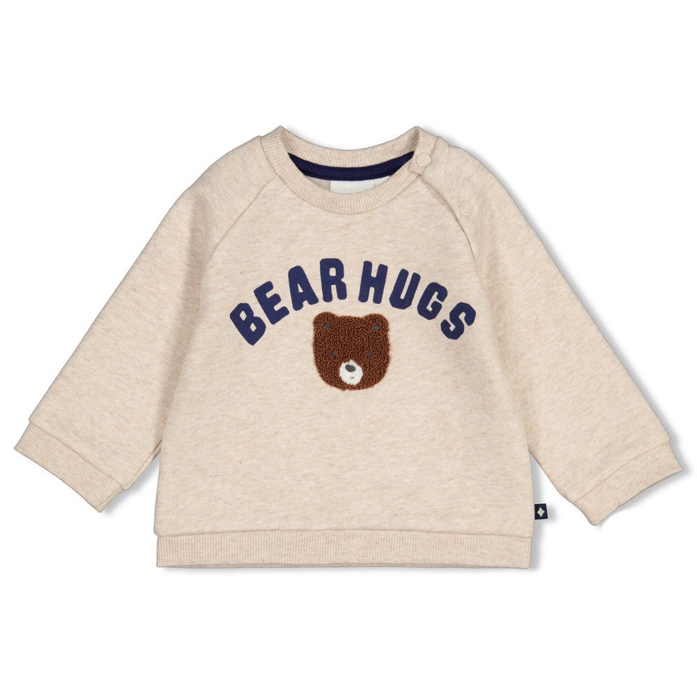 Feetje: Beep beep: sweater  "Bear hugs"