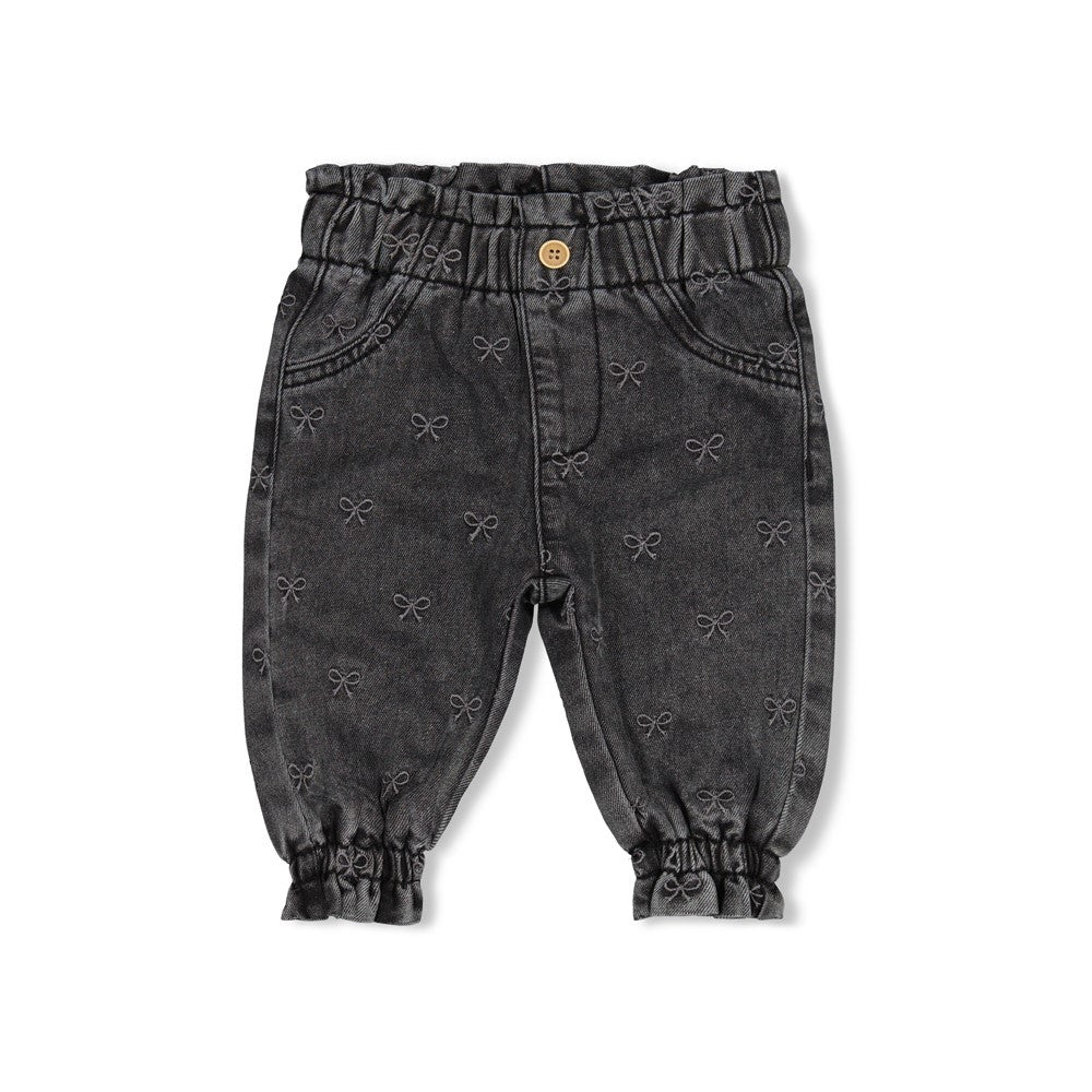 Feetje:winter denims: broek met borduursel