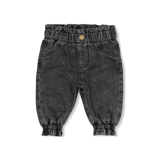 Feetje:winter denims: broek met borduursel