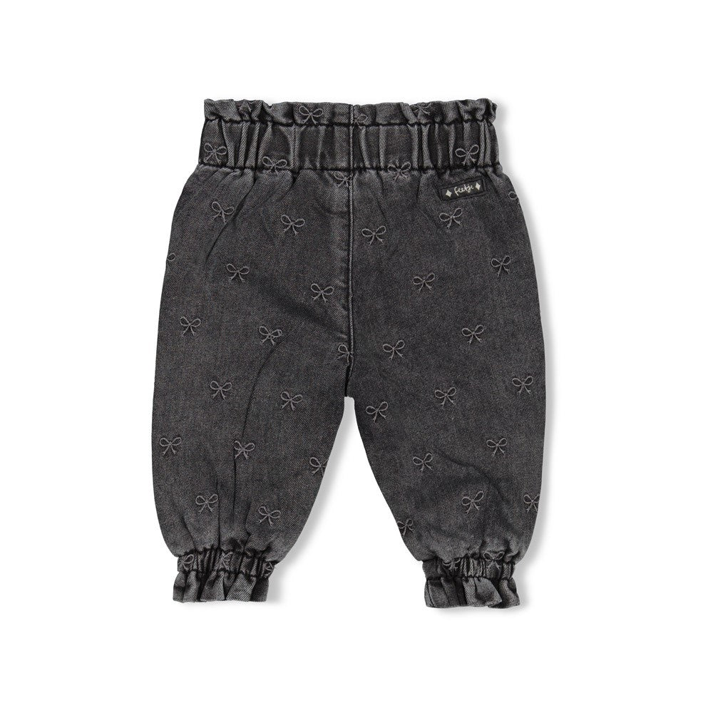 Feetje:winter denims: broek met borduursel