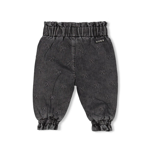 Feetje:winter denims: broek met borduursel