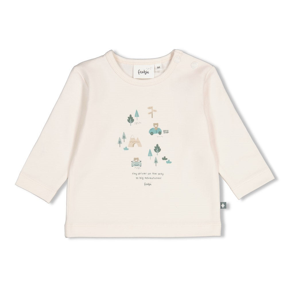 Feetje: Beep beep: longsleeve offwhite