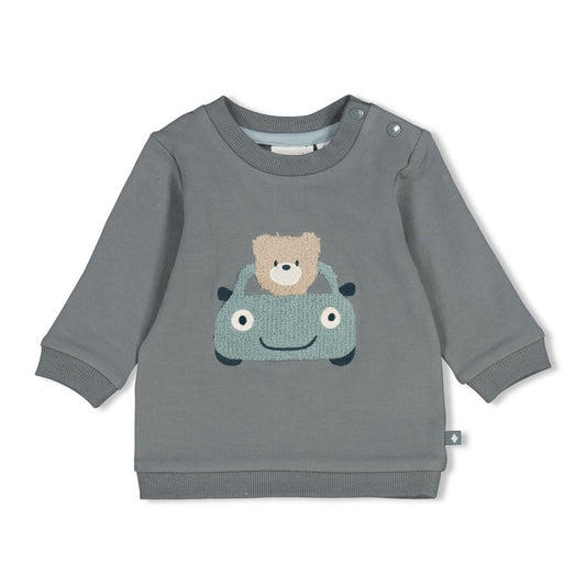 Feetje: Beep beep: sweater green car