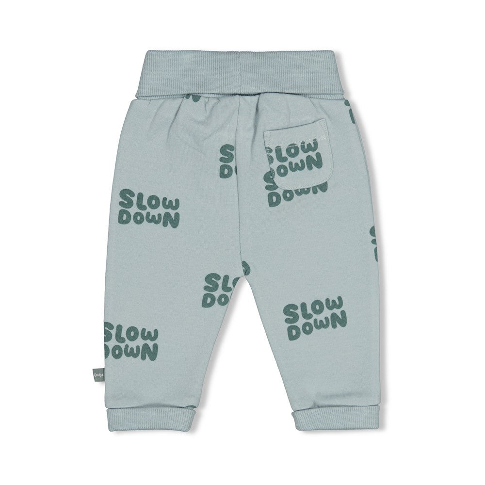 Feetje: Beep beep: broek mint "Slow down"