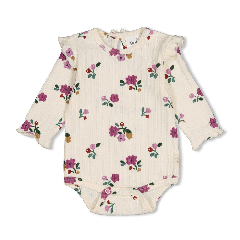 Feetje:Afternoon tea: Romper rib AOP