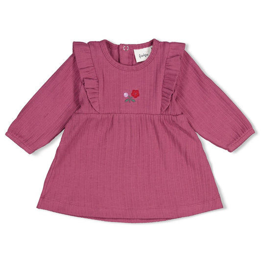 Feetje:Afternoon tea: jurk rib berry