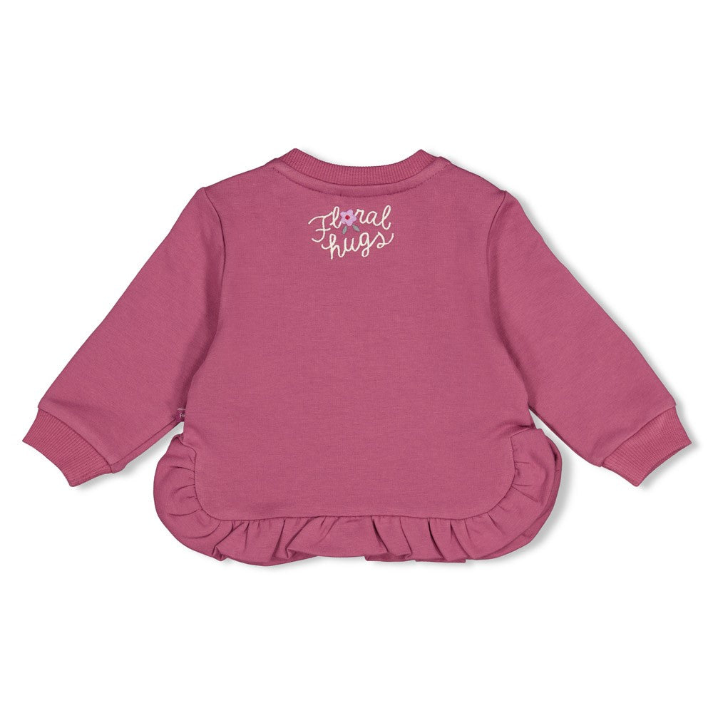 Feetje:Dress to impress:sweater ruches relaxed fit berry