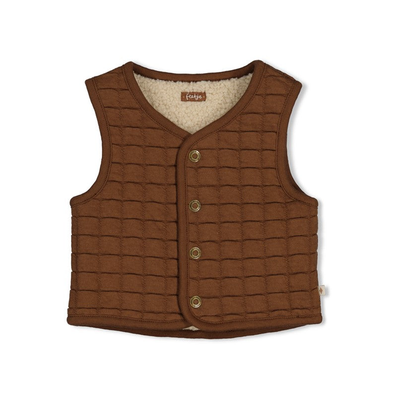 Feetje: Tiny Timber Tales: omkeerbare teddy gillet