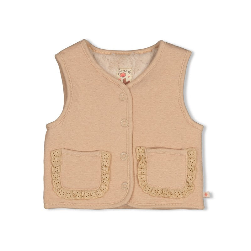 Feetje: Forest garden: omkeerbare fake fur gilet