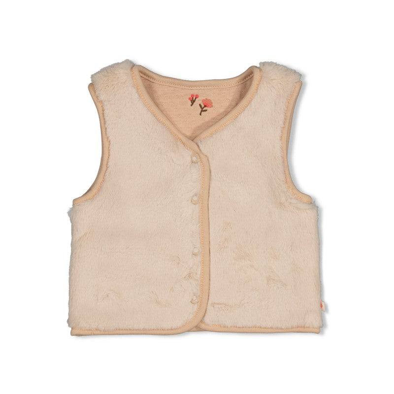 Feetje: Forest garden: omkeerbare fake fur gilet