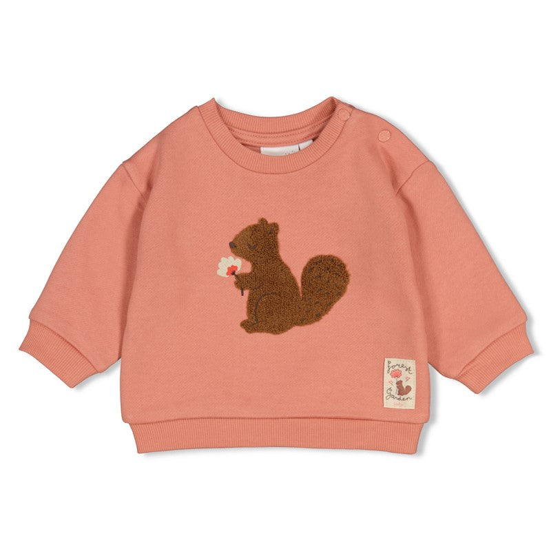 Feetje: Forest garden: Sweater oversized oud roze