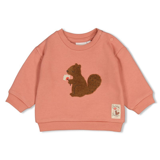 Feetje: Forest garden: Sweater oversized oud roze